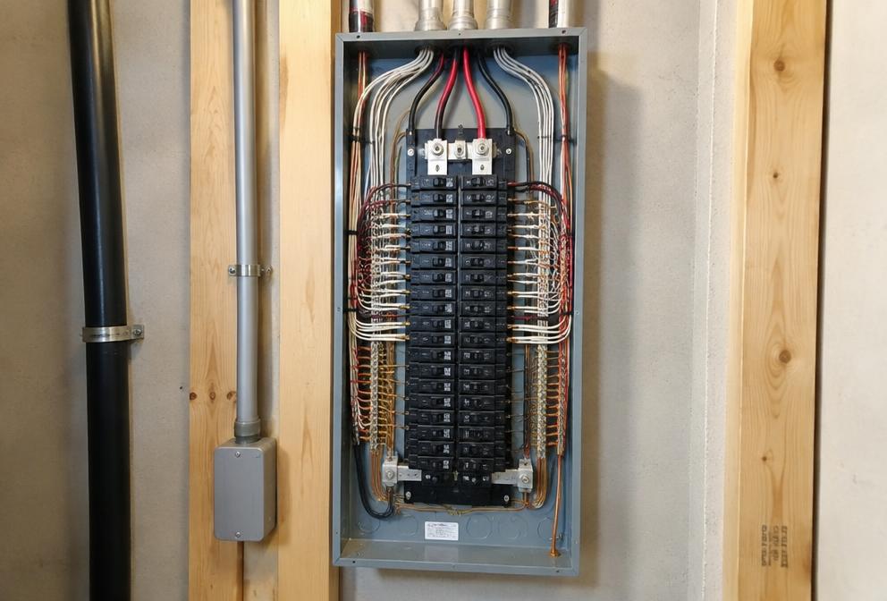 Sample placeholder for a new residential electrical panel